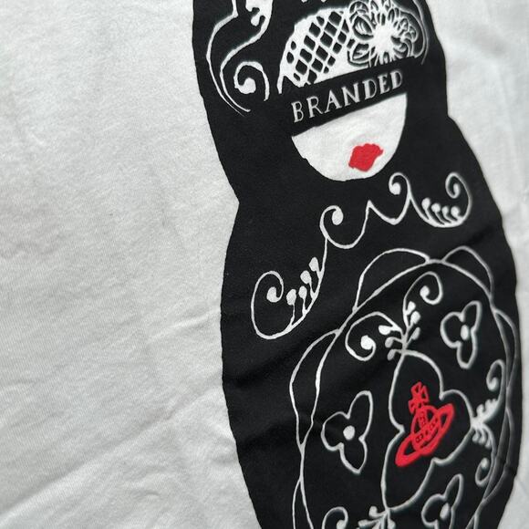 Vivienne Westwood Russian Nesting Doll White Tee - Size S - Picture 5 of 5